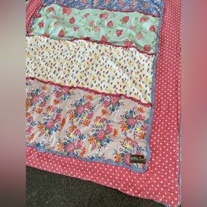 Matilda Jane Going Together Patchwork Quilted Blanket Throw Floral Polka Dot